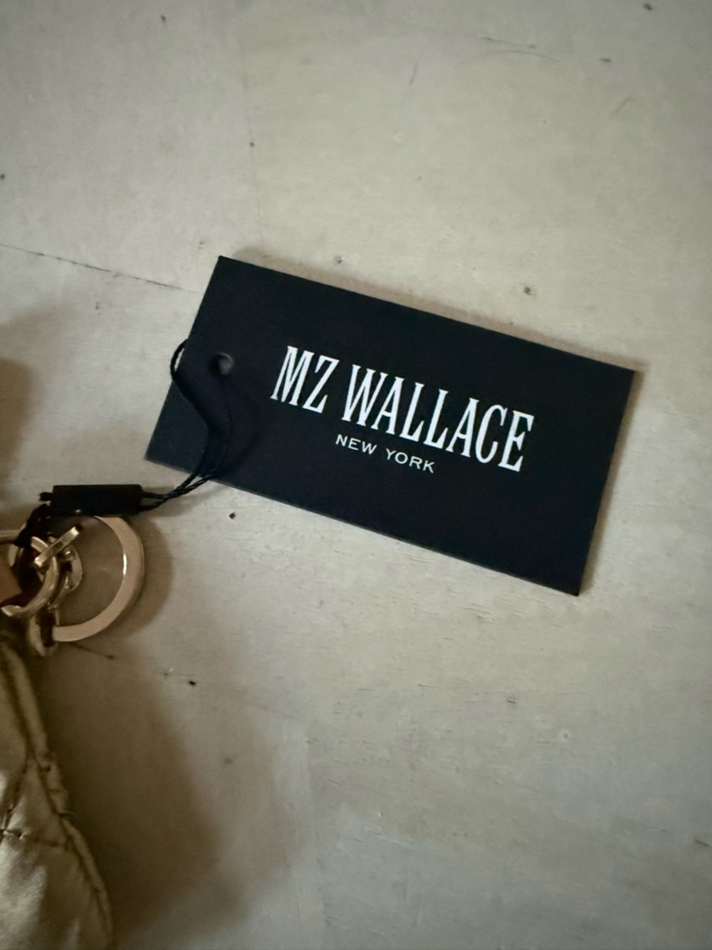 NWT MZ Wallace Flat Metro Key Pouch Light Gold Pearl ✨✨✨ - Picture 7 of 9